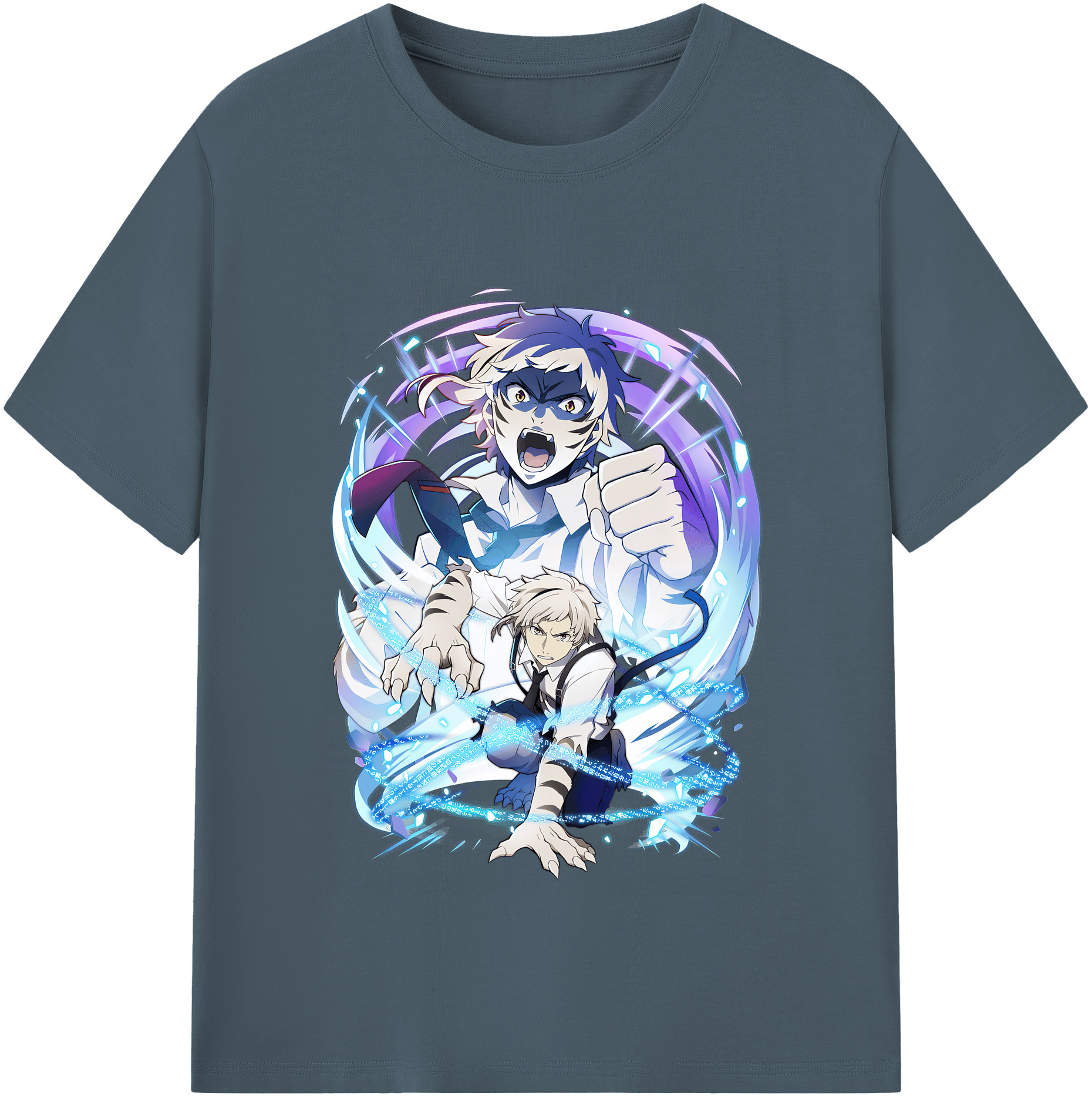 （画像用） 文豪ストレイドッグス Bungo Stray Dogs 綿100％半袖Tシャツ（フロントプリント）